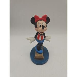 Minnie Mouse Figurine 4.5" Gymnastic Balance Beam USA Paris Olympics Biles